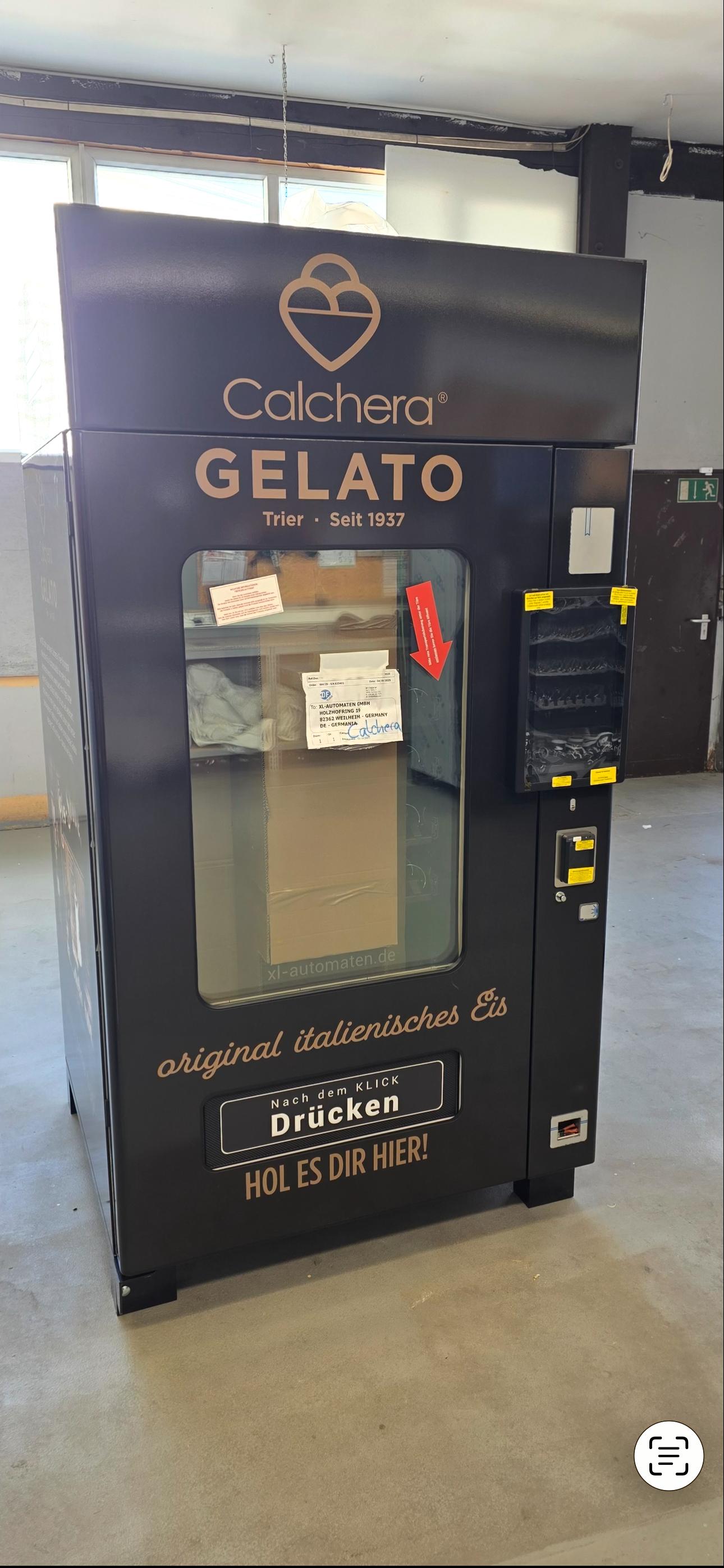 Eisautomat mit Calchera Gelato in Trier